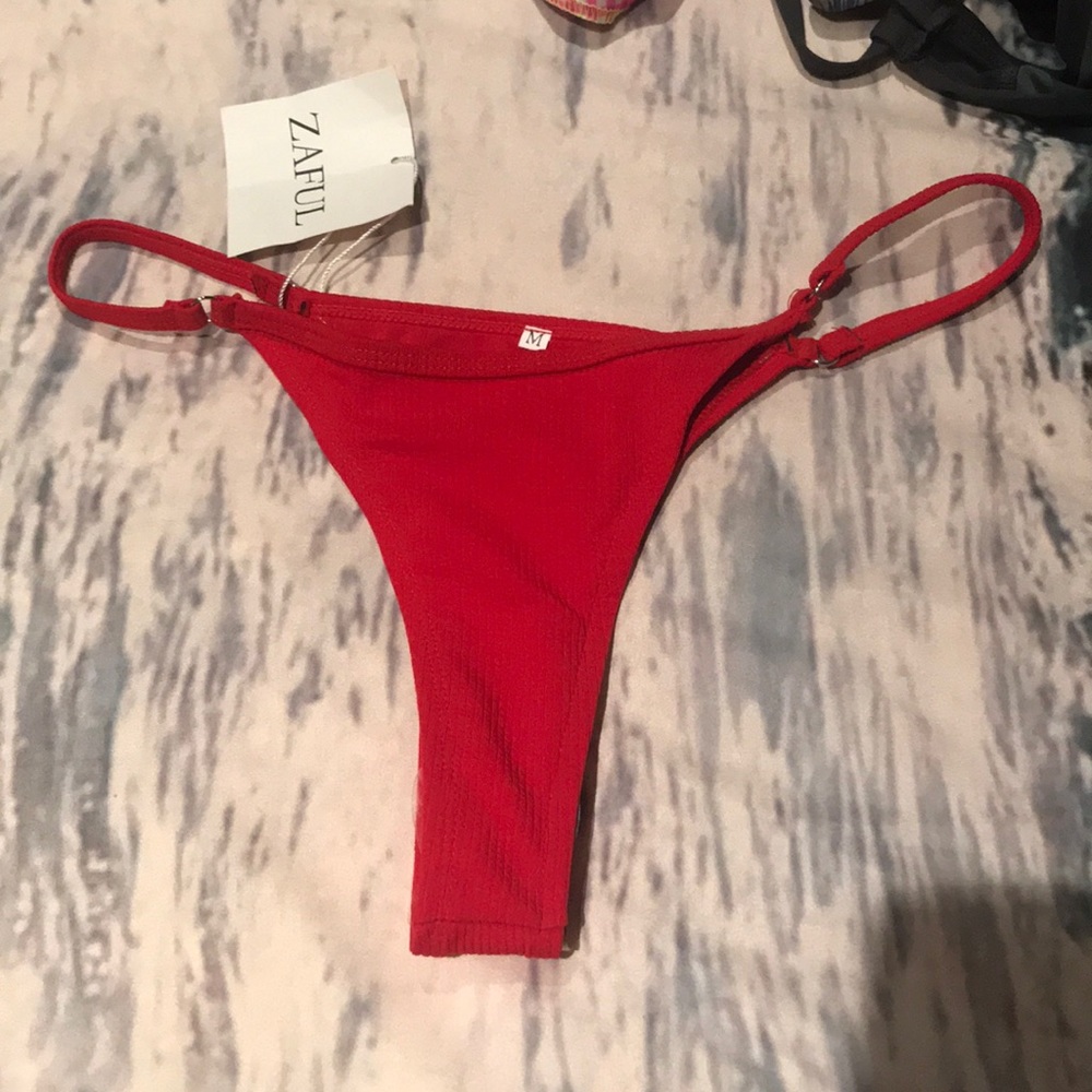 Red thong bottoms!!